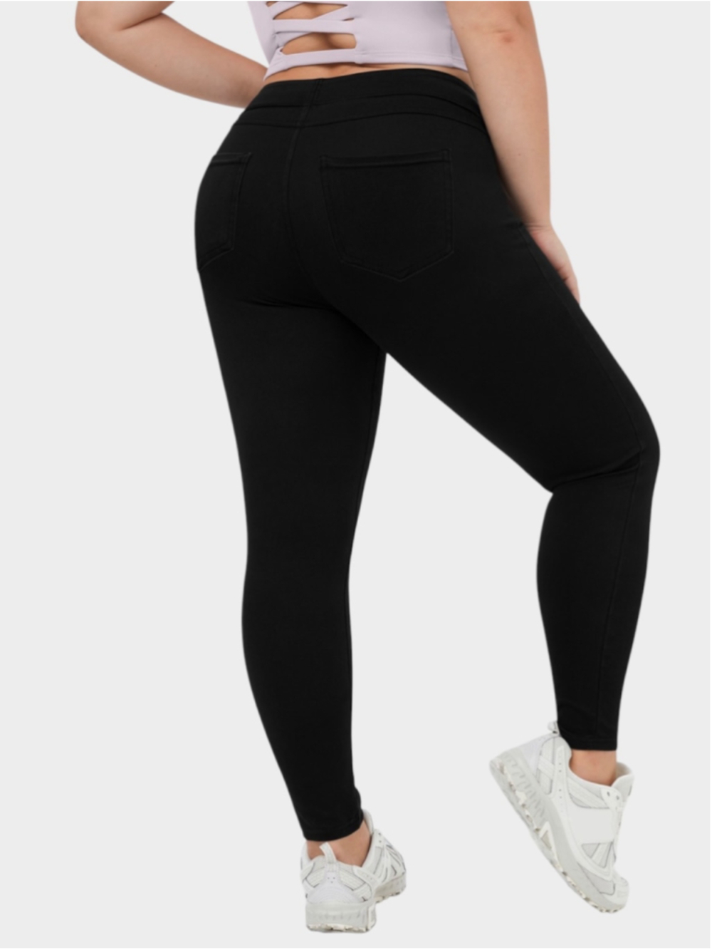 Size 3X Halara Flex High Waisted Pocket Denim Plus Size Casual Leggings